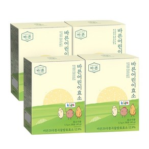 건강한약속 바른 어린이효소 2박스+2박스(총120포), 45g, 4개