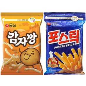 농심 감자깡 250g(1봉) + 포스틱 270g(1봉) 지퍼 대용량, 1세트