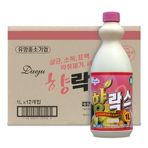 대주 향락스 1L 대용량 업소용 욕실청소 살균소독제, 12개