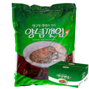 해성 깻잎 무침 4kg 양념 깻잎