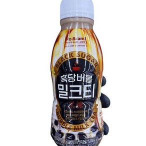 흑당 버블 밀크티, 3개, 350ml