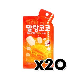 탱글탱글 마시는 말랑코코젤리 망고맛 파우치음료 66ml x 20개