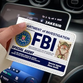 주토피아 닉 주디 FBI 비밀 경찰 여권 카드 지갑