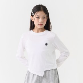 [더데이걸] 논현점##언발절개타이포긴팔티#초등여아 주니어여아 초등학생 중학생 고학년 여학생 라운드티셔츠 크롭티셔츠 이너티셔츠 간절기티셔츠 레이어드티#25년 봄신상품#더데이걸 논현점
