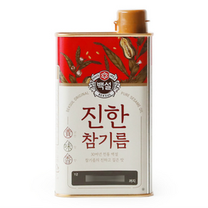 백설 진한 참기름, 450ml, 3개