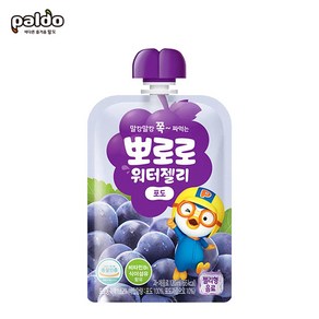 팔도 뽀로로 워터젤리 120ml x 1개/오렌지 포도 복숭아/아기음료, 1개