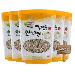 김연도 오색현미 500g 10봉+찹쌀1봉, 1개