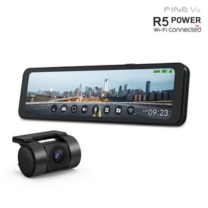 [본사정품][실외형]파인뷰 R5 POWER Wi-Fi 룸미러 블랙박스 실외형 2채널 Q/F 26cm 대화면 극초고화질 블랙박스, 국내 승용차종, 64GB 출장장착