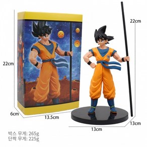 애니메이션피규어 드레곤볼 Son Goku 피규어, 블랙 스틱 우콩, 1개