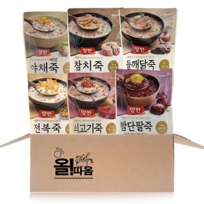 올따옴 간편식 양반 파우치죽 420g 기획세트 5호(전복+쇠고기+밤단팥+버섯야채+참치죽+들깨닭죽), 1개