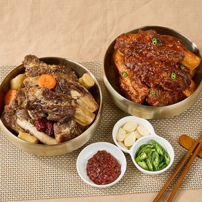 대왕 소갈비찜 간장맛+매운맛 1.2kg +1.2kg, 2개