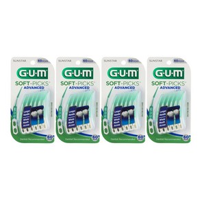 [코스트코] G.U.M 일회용 치간칫솔소프트픽어드밴스드60개x 4팩 631002, 4개, 60개입