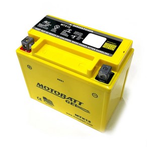 대림 스티져125 배터리 MTX12 12V10A-12A/모토뱃젤배터리 노란밧데리, 1개