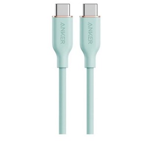 앤커 3세대 파워라인 플로우 USB C-C타입 PD 고속충전 100W 케이블, 90cm, mint geen, 1개