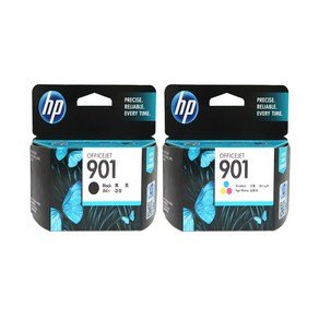 HP No.901 CC653AA+CC656AA 세트 정품잉크, 1개, 901세트