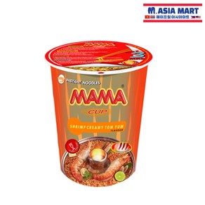 태국 마마 컵라면 쉬림프 크리미 톰얌 70G 똠양꿍 MAMA CUP SHRIMP TOMYUM