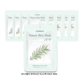 [정품] 푸드어홀릭 네이처스킨 마스크팩 티트리 30EA, 30개입, 1개