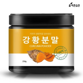 올바른습관 강황 분말 가루 250g 인도산 커큐민, 1개