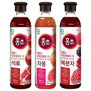 청정원 홍초 3종 석류 + 자몽 + 복분자, 2.7L, 1세트