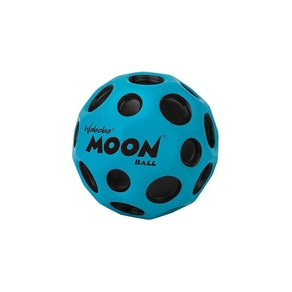 Waboba Moon Ball - 슈퍼 하이 바운싱 볼 - 네온 컬러 실내 및 실외 공 시대 - 팝 사운드 만들기 - 잡기 쉬움 블루 - (65mm, 1개