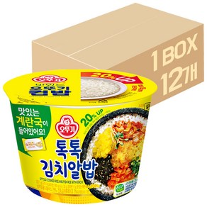 오뚜기 컵밥 톡톡 김치알밥 222g(증량), 222g, 12개