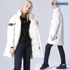 [케이스위스(K-SWISS)] 추위끄떡없는 와펜 덕다운 패딩점퍼