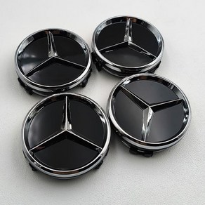 자동차 림 허브 휠 센터 캡 메르세데스 벤츠 호환 A B C E S CLA CLS GLK ML GLA GLB GLC GLE 액세서리 60mm 4 개, [01] Glossy Black 4pcs, 4개