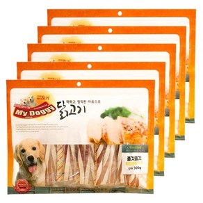 펫더맨 마이도기 프리미엄 애견간식 300g, 5개, 치킨샌드위치