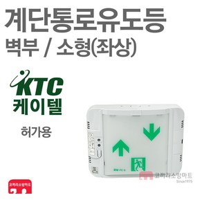 케이텔 계단통로유도등 소형 벽부 비상구 좌상 LED, 1개