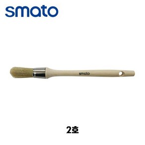 스마토 페인트붓 원형붓 라운드 브러시 21x51mm 2호, 1개