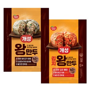 동원 개성 왕만두 1.2kg + 김치왕만두 1.2kg, 단일속성, 1세트