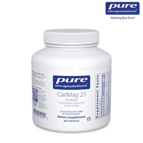 미국 Pue Encapsulations 칼슘 마그네슘 Cal/Mag (Malate) 2:1 180캡슐, 1개, 180정