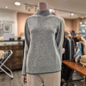 BCBG 립 배색 P/O 니트 _ B4DAK483 97 [M/M GRAY]