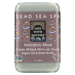 원위드네이처 트리플 밀드 미네랄 바 솝 비누 볼카닉 머드 200g Volcanic Mud Tiple Milled Mineal Soap Ba