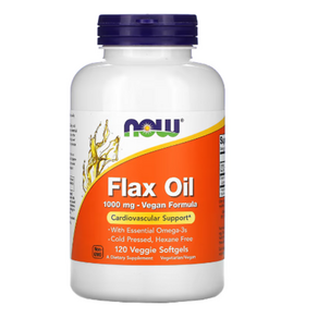 나우푸드 아마씨유 아마인유 하이 리그난 1000mg 120 베지 소프트젤 Flax Oil, 1개, 120정