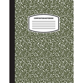 Classic Composition Notebook: (8.5x11) Wide Ruled Lined Pape Notebook Jounal (Olive Geen) (Notebo... Papeback, Blank Classic, English, 9781774762202