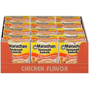 [미국직배송]마루찬 인스턴트 런치 라멘 누들 12컵x64g 치킨맛 (Chicken Flavo) Mauchan Instant Lunch Ramen Noodle Soup 12ct, 768g, 1개