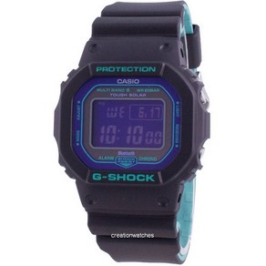 카시오 G-Shock GW-B5600BL-1 Sola Wold Time 200M 남성용 시계