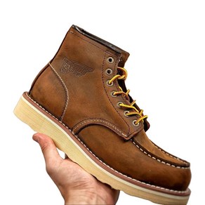 Red Wing 레드윙 미끄럼 방지 내마모 헤드 소가죽 편안한 캐주얼 부츠 남성 작업복 부츠 카키