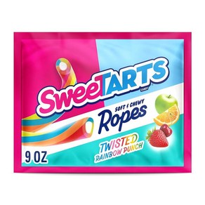 SweeTARTS 로프 트위스트 레인보우 펀치 캔디 255g9온스 파우치 190397, SweeTARTS 로프, 트위스트 레인보우 펀치 캔디,, 1개