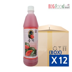 청솔 수박원액 835ml X 12개 (BOX)