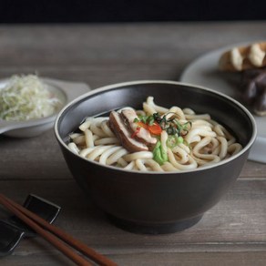 LIEN 마리 분청 면기 세트 4P 블랙, 4개