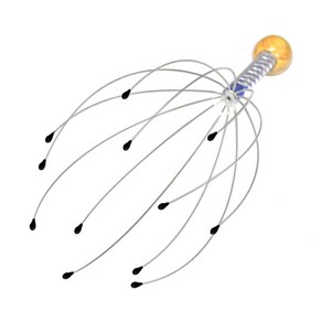 (핸디 두피마사지기-포장박스미포함) 머리 두피 지압 안마기 헤어 지압봉 브러쉬, 1개
