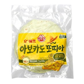 오뚜기 오쉐프 아보카도 또띠아 15cm 12장 264g, 1개