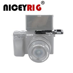 NICEYRIG 콜드 슈 재배치 플레이트 A6400 A6500 A6 시리즈 카메라 좌사이드, 1개, 한개옵션0