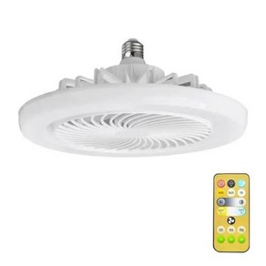 리모컨 LED 조명이 달린 뜨거운 선풍기 조명 E27 B22 침실 서재 기숙사 선풍기 조명 선풍기 천장 샹들리에 미니 소형 선풍기, 2) Ti색상-Remote - 30W-85-265V