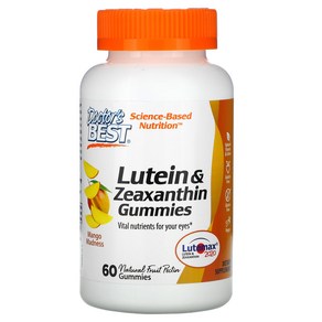 닥터스 베스트 루테인 지아잔틴 망고 매드니스 구미 60개입 Lutein & Zeaxanthin Gummies Mango Madness