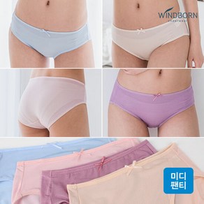 인견 여성 미디 팬티 4칼라 택1 (~XXL)