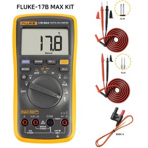 플루크 디지털테스터 Fluke-17B MAX-01 / 17B MAX-02 / 17B MAX KIT 멀티미터, Fluke-17B MAX KIT, 1개