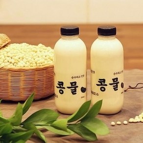 맷돌로 갈아만든 순진식품 콩물 1000ml X 3병 (국산콩 사용 국산 콩국수콩국물), 3개, 900ml